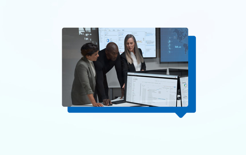 A team of professionals analyzing data.