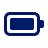 Graphique bleu avec une batterie pleine